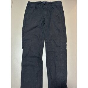 Ben Sherman Dress Pants Mens Size 30x32 Dark Gray Check Stripe Slim Fit Workwear